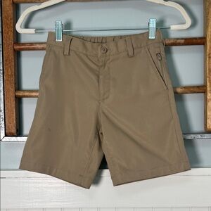 Boys lands end performance uniform shorts size 7 khaki